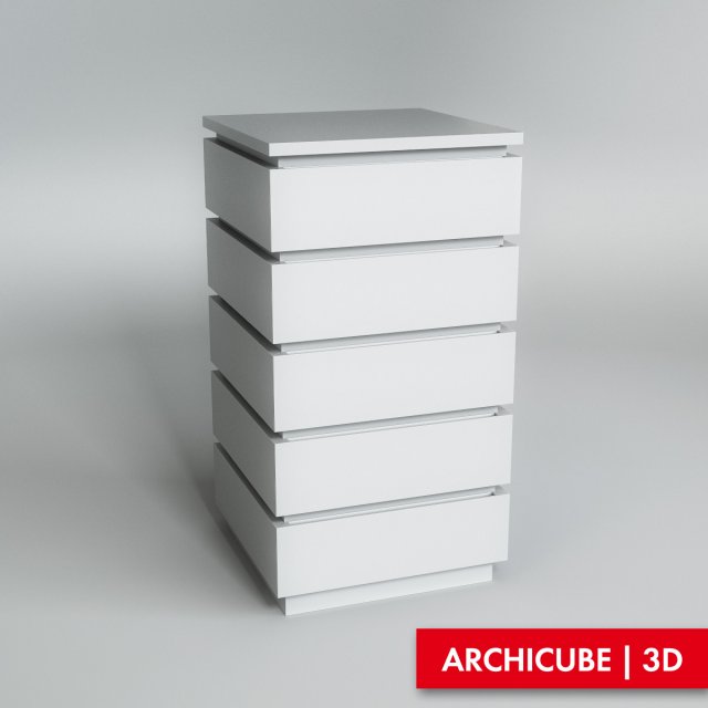 white commode 3D Model .c4d .max .obj .3ds .fbx .stl .blend 