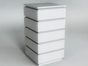 white commode 3D Model