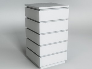 white commode 3D Model