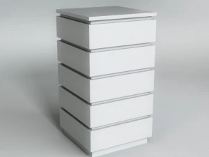 white commode 3D Model