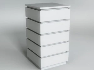 white commode 3D Model