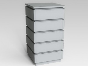 white commode 3D Model