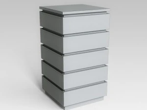 white commode 3D Model