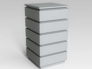white commode 3D Model