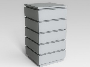 white commode 3D Model