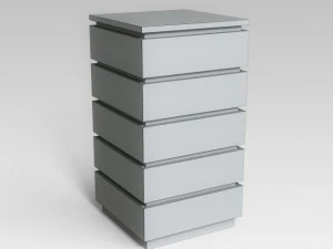 white commode 3D Model