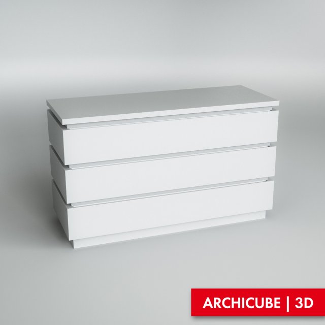 commode 003 Model 3D .c4d .max .obj .3ds .fbx .stl .blend 
