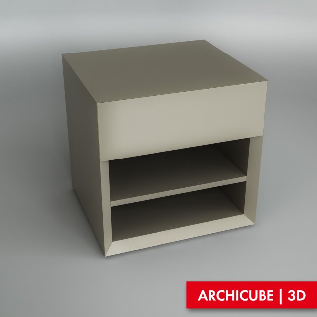 bedside table 002 3D 模型 .c4d .max .obj .3ds .fbx .stl .blend 