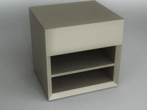 침대 옆 탁자 002 3D 모델