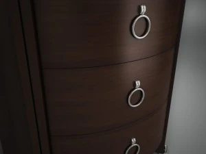 round bedside table 3D Model