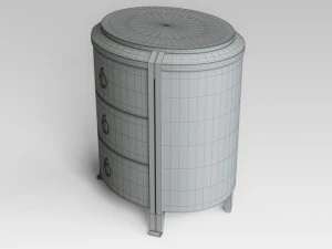 round bedside table 3D Model