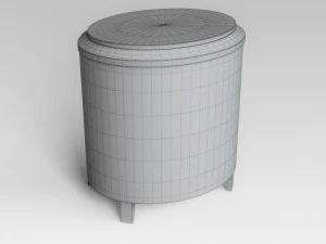 round bedside table 3D Model