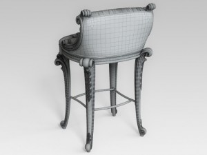 stool bar 3D 模型