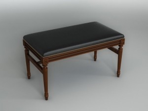 classical bench 3D 模型