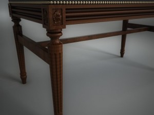 classical bench 3D 模型