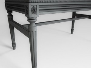 classical bench 3D 模型