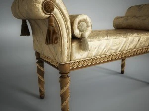 classic bench 002 3D Model