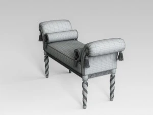 classic bench 002 3D Model