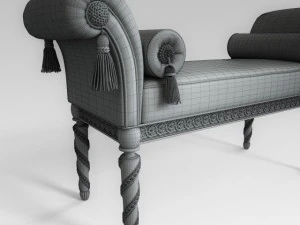 classic bench 002 3D Model