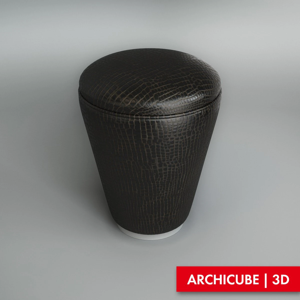 pouf 3D Model .c4d .max .obj .3ds .fbx .stl .blend 