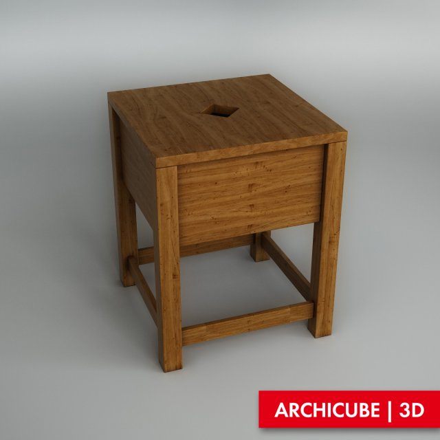 stool 3D Model .c4d .max .obj .3ds .fbx .stl .blend 