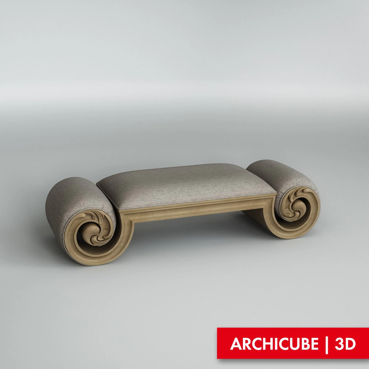 classic bench 005 3D Model .c4d .max .obj .3ds .fbx .stl .blend 
