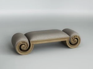 classic bench 005 3D Model