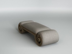 classic bench 005 3D 모델