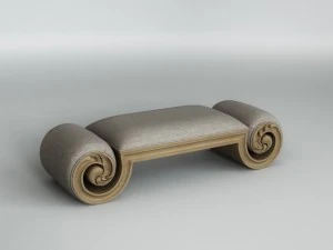 classic bench 005 3D Model