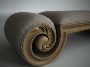 classic bench 005 3D Model