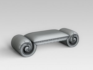 classic bench 005 3D 모델