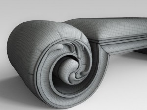 classic bench 005 3D 모델