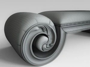 classic bench 005 3D Model