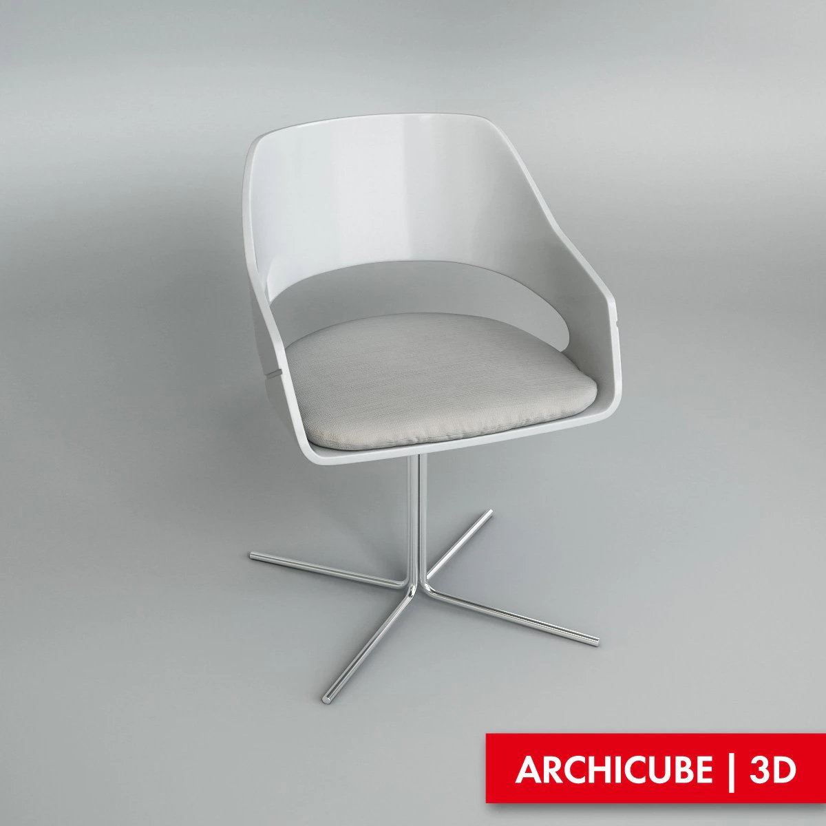 armchair 004 3D Model .c4d .max .obj .3ds .fbx .stl .blend