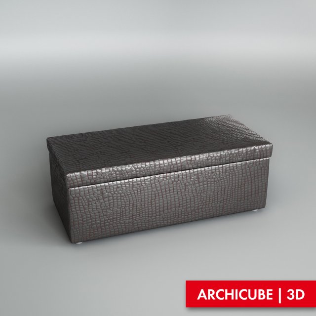 pouf Model 3D .c4d .max .obj .3ds .fbx .stl .blend 