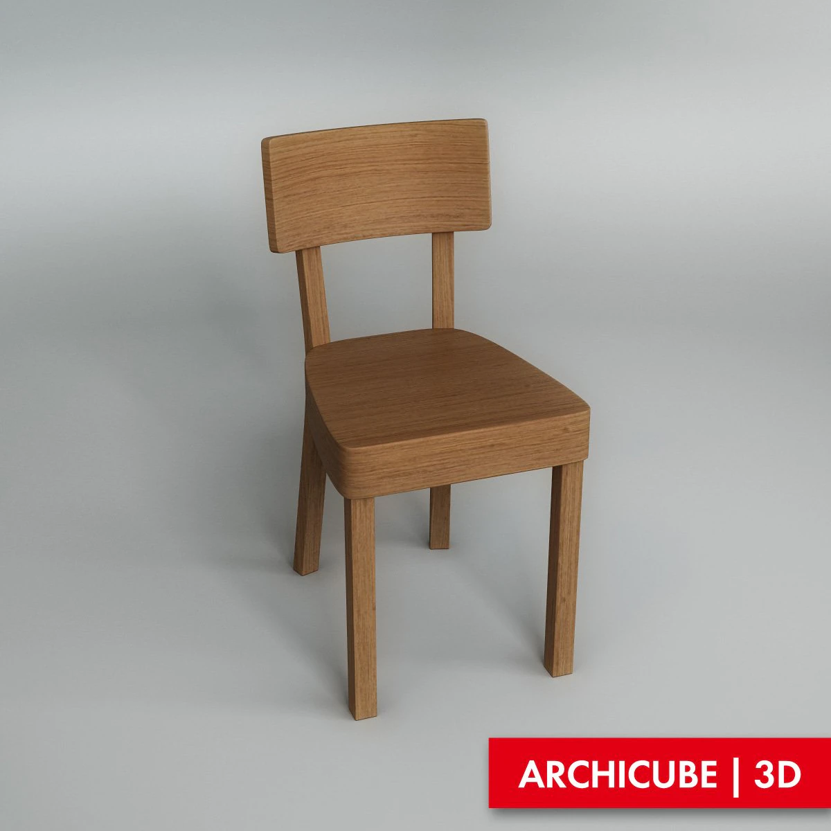 wooden chair 3D Model .c4d .max .obj .3ds .fbx .stl .blend 