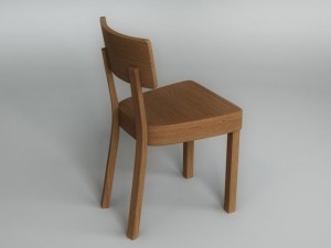wooden chair 3D-Modell