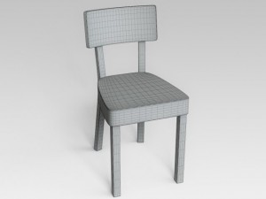 wooden chair 3D-Modell