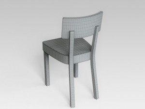 wooden chair 3D-Modell