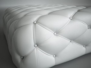 white pouf 3D Модель