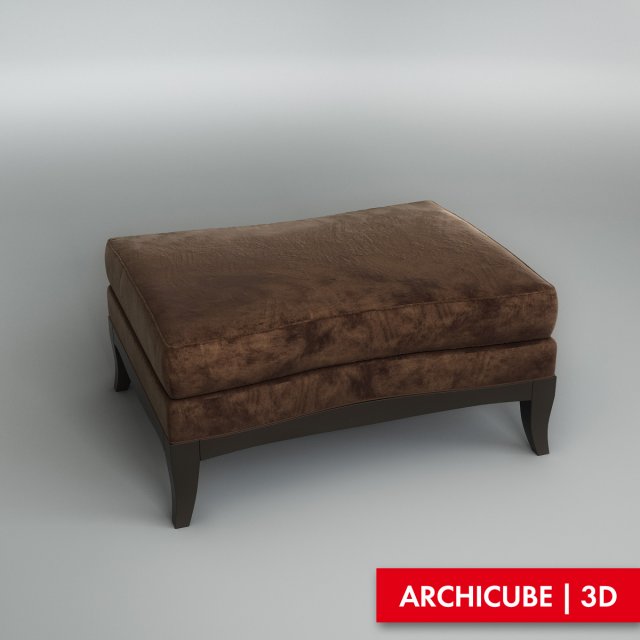 pouf 006 3D Model .c4d .max .obj .3ds .fbx .stl .blend 