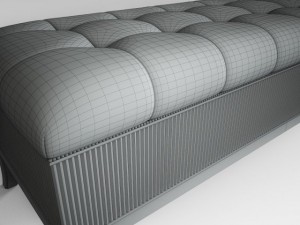 classic bench 005 3D 模型