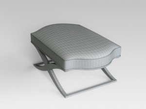 classic bench 006 3D Model