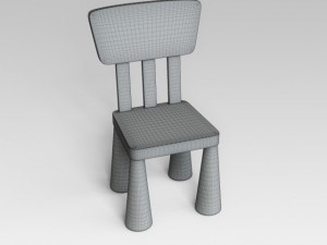 childrens chair Modèle 3D