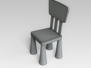 childrens chair Modèle 3D