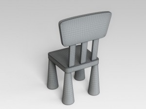 childrens chair Modèle 3D