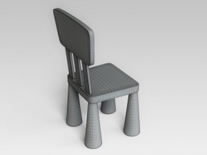 childrens chair Modèle 3D