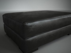black pouf 002 3D Модель