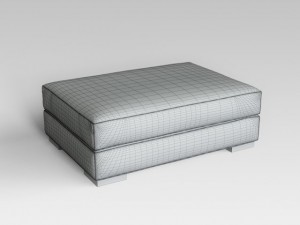 black pouf 002 3D Модель