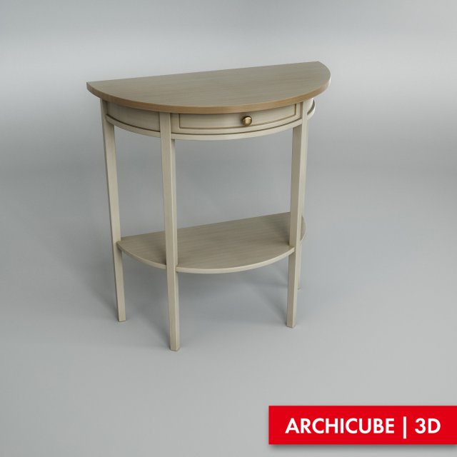 console table 001 3D 模型 .c4d .max .obj .3ds .fbx .stl .blend 